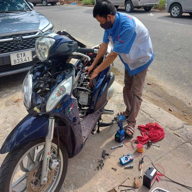 Cứu hộ xe máy Minh Thành Motor tại Hà Nội