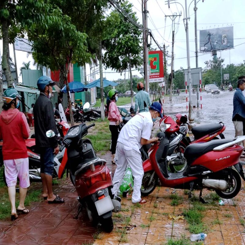 Xe tay ga chết máy do ngập – Minh Thành Motor hỗ trợ tận nơi